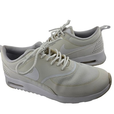 Nike Air Max Thea Sneakers Women's White Fair Scuffed Mesh Running Shoes 6.5
