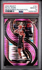 Kel'el Ware 2024 Panini Select #191 Neon Purple Pulsar FOTL RC /5 PSA 10