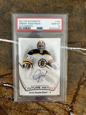 2021-22 SP Authentic Future Watch Auto Jeremy Swayman PSA 10 /999 #103 Boston
