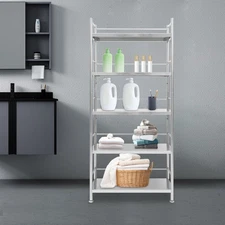 Stainless steel shelves, 201 stainless steel storage rack, 5 tier storage rack
