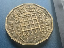 1963 Elizabeth II British Threepenny 3d