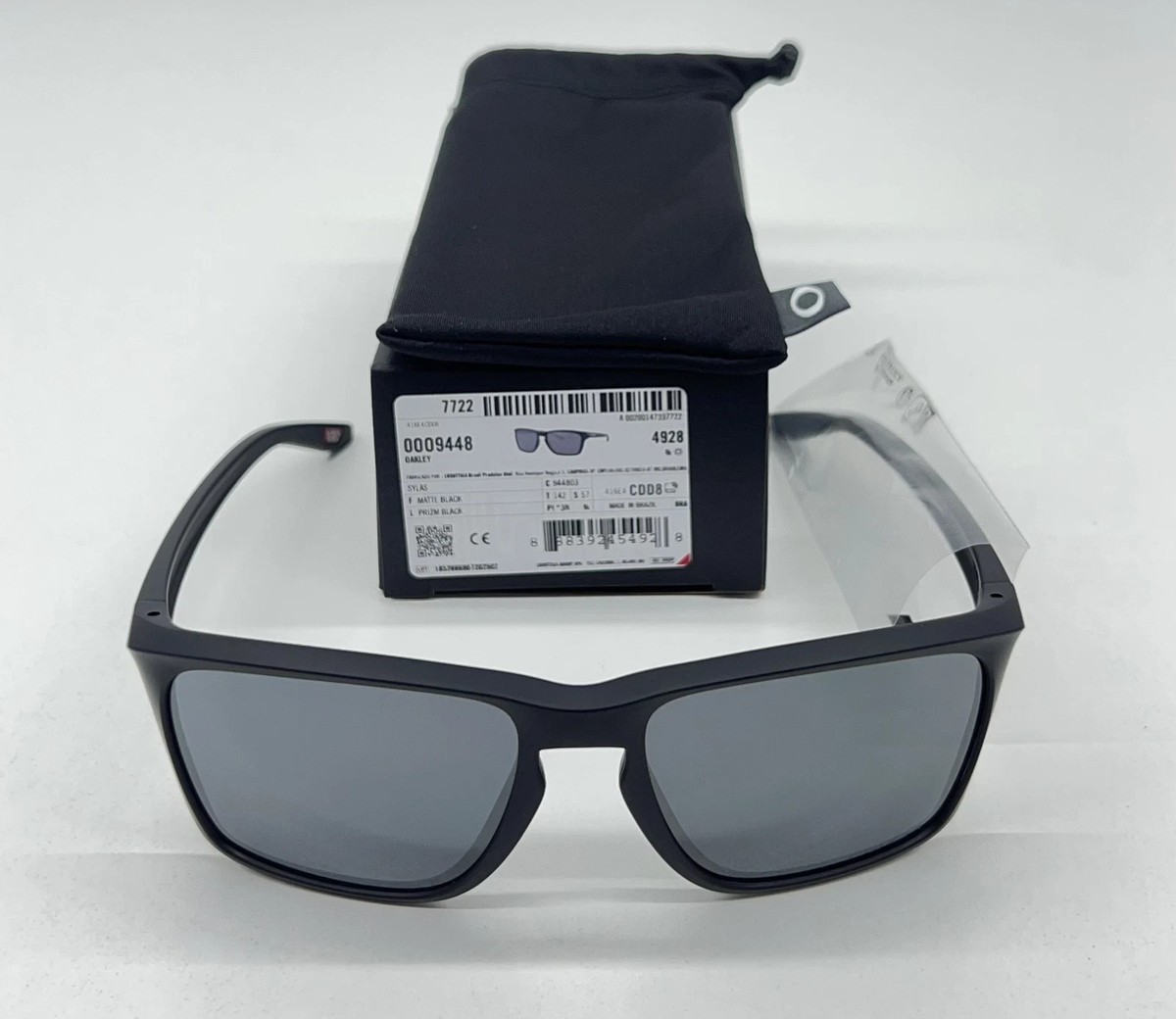 OAKLEY SYLAS 9448-0357 Prizm Black Lenses, Matte Black Frame | eBay
