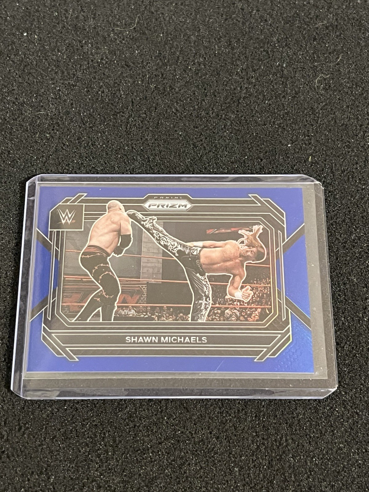 Shawn Michaels 2023 Panini WWE Prizm Blue Prizm #d /199 Legends HOF #79