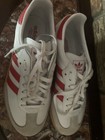 adidas Originals White/Red Low Top Lace-Up Sneaker Gum Rubber Sole — photo 2