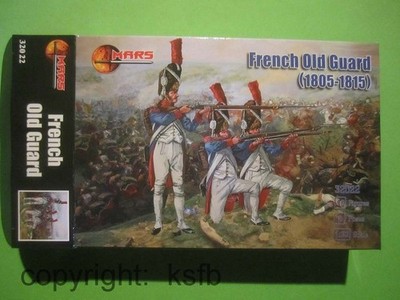 1/32 MARS 32022 Napoleon Frankreich alte Garde Soldaten Waterloo Figuren 1815