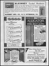 1933 De Witt Hotels Hollenden Cleveland LaSalle Chicago Mayflower Akron Print Ad