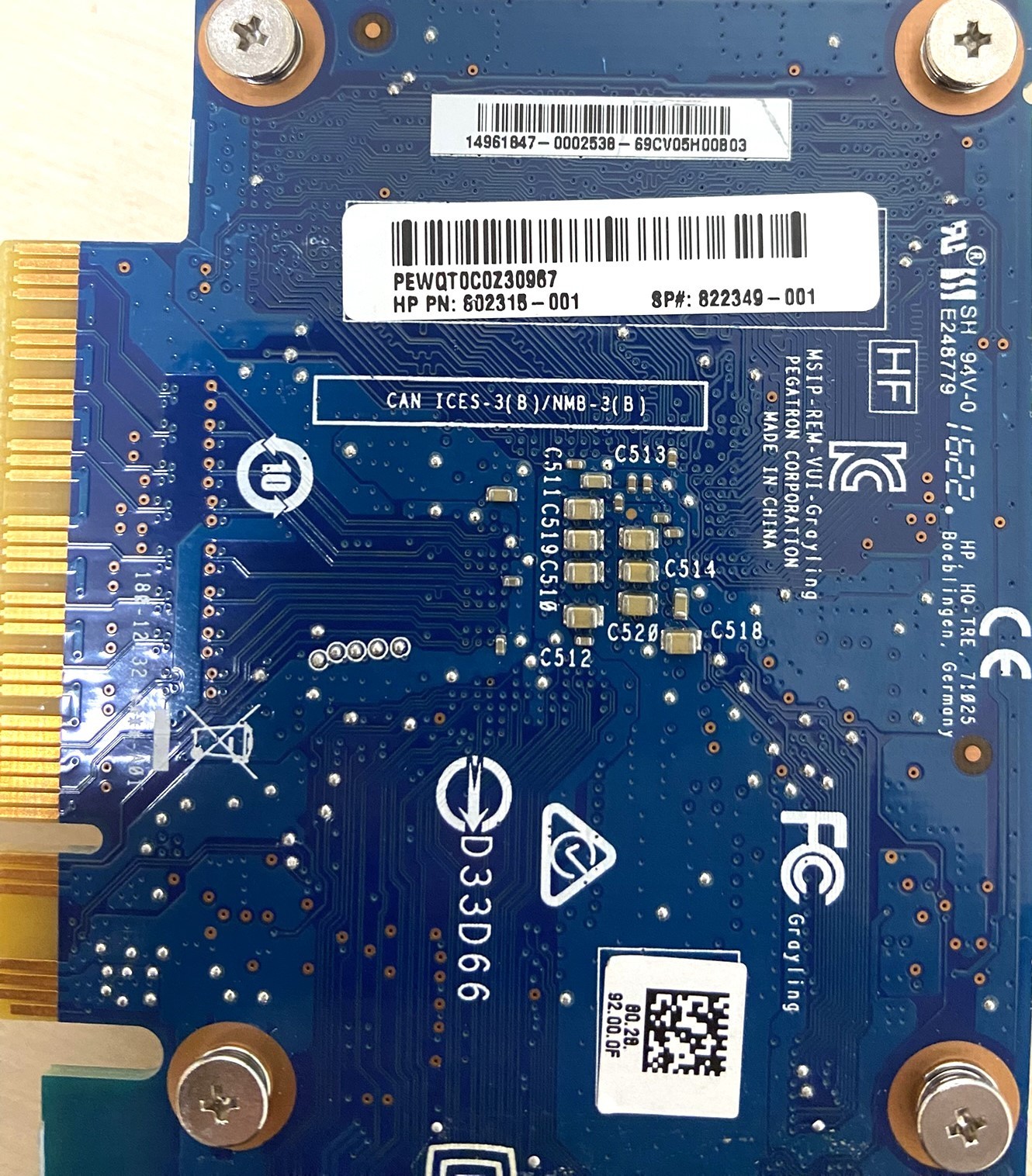 HP Nvidia GeForce GT 730 2GB Short Height Video Card 802315-001 DVI DisplayPort
