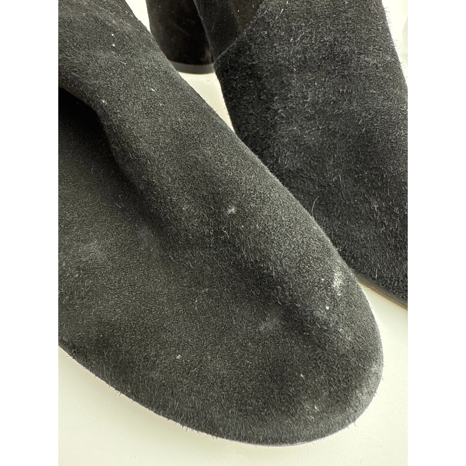 Stuart Weitzman Yuliana Women's Black Suede Block Heels Ankle Sock Boots US 6.5