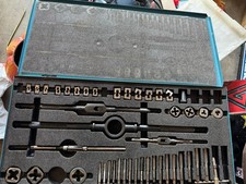 Greenfield Little Giant Jr Tap Die Set 1/4-1 " NC NF NS Steel Case Made In USA
