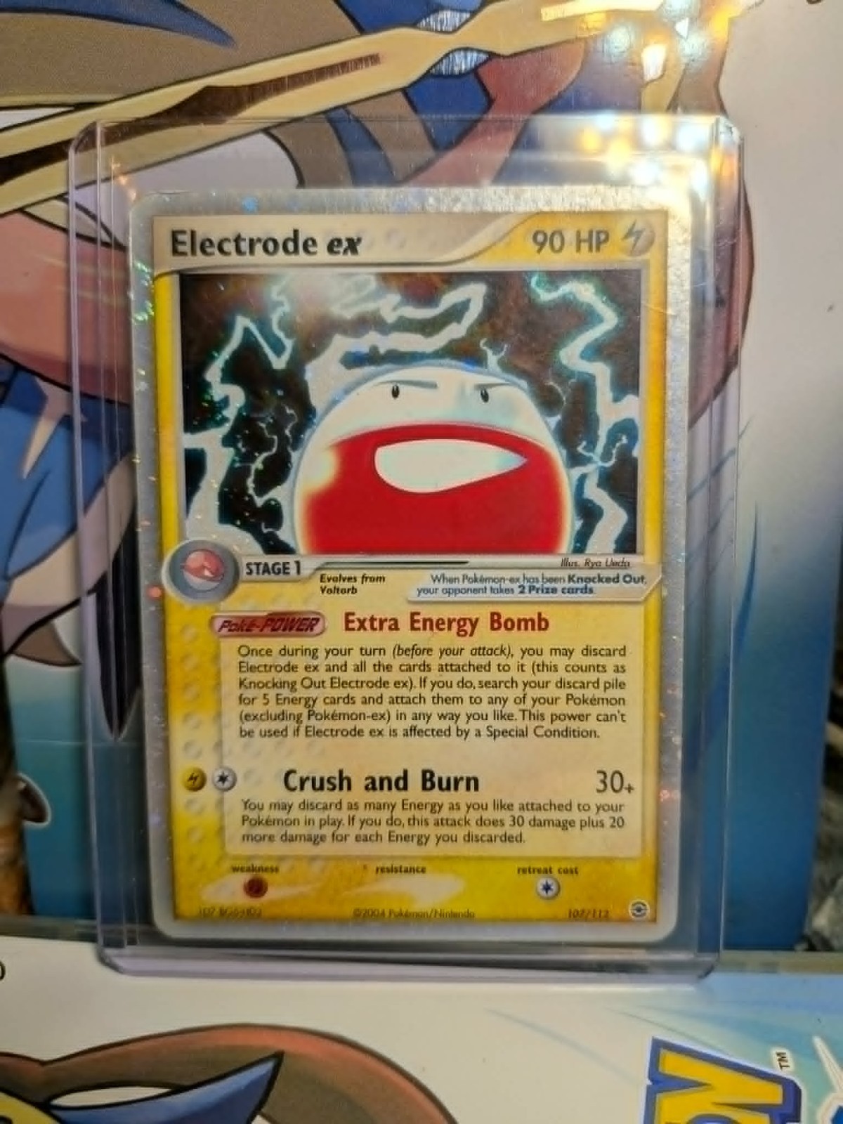 Pokemon TCG Electrode ex 107/112 Firered & Leafgreen Holo LP