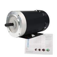 1PC Electric Motor 2 HP 3 Phase 56C Frame 1800 RPM TEFC 230 / 460 Volt 60 Hz