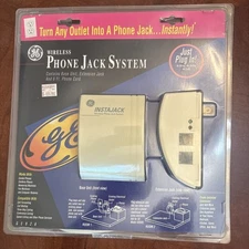 GE Wireless Phone Jack System ~ Just Plug In ~ 1995 Sealed New In Package