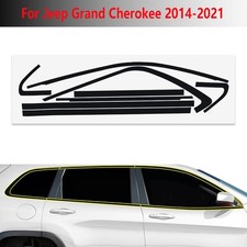 For Jeep Grand Cherokee Chrome Delete Window Vinyl Trim Blackout Accessories For Jeep Grand Cherokee Chrome Delete Window Vinyl Trim Blackout Accessories