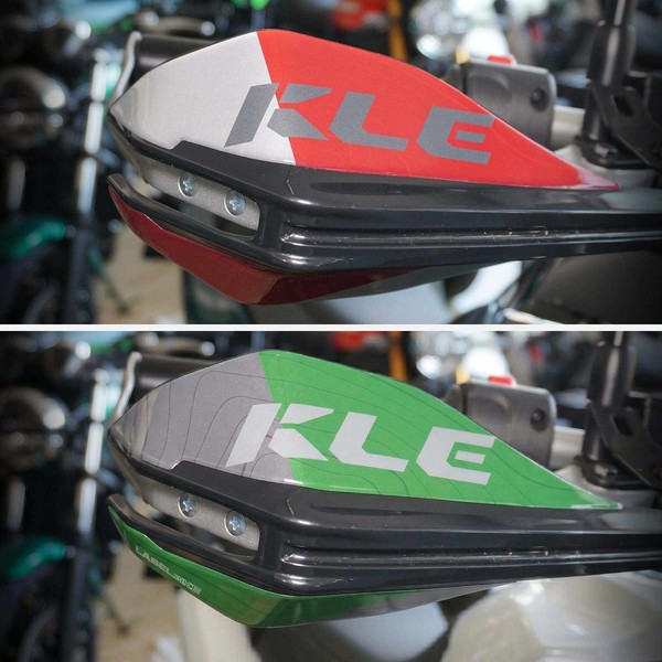 3D Aufkleber Schutz FüR Motorrad Lenkerenden Kompatibel Mit Kawasaki KLE500 2026-image