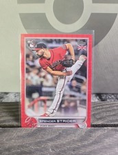 2022 Topps Spencer Strider Rookie Card red #/99  Big Ben Topps UK. rookie card picture