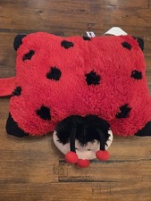 Retired Pillow Pets "Ladybug Red Black" Ms. Lady Bug Soft Stuffed Plush