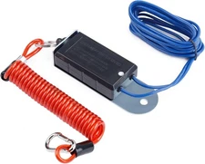 6FT Trailer Breakaway Switch, Breakaway Coiled Cable with Electric Brake, 6FT