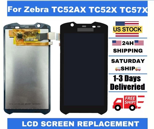 Digitizer LCD Touch Screen Display for Zebra TC52AX TC52X TC57X Mobile Scanner