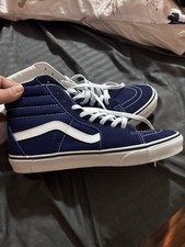 VANS Sk8-Hi Blue White High Top Men's Sneakers