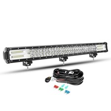 Willpower 28 Inch 396W Led Light Bar with Wiring Harness Spot Flood Combo Bea...