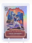 JUSTIN JEFFERSON 2024 DONRUSS OPTIC UPTOWNS PRIZM SSP #19 VIKINGS Q3901