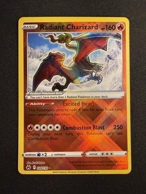 Pokémon TCG Radiant Charizard 020/159 Crown Zenith Holo