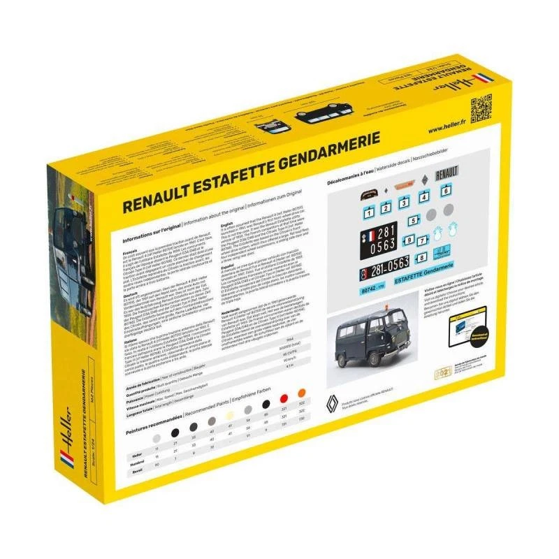 Renault Estafette Gendarmeria |HELLER|80742| 1:24 Modello Carro Promo - Immagine 4 di 4