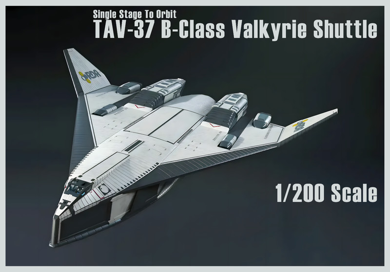 GE3D 1/200 Scale TAV-37 Valkyrie Shuttle (From “Avatar”) Kit