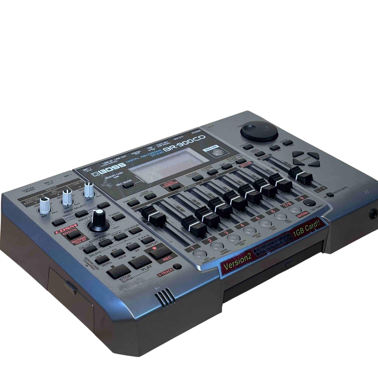 BOSS Audio BR-900CD 8 Physical Tracks/64 Total V-Tracks Digital Recording Studio