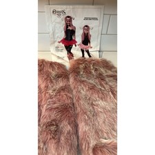 Charades Monster Madness Pink Cyclops Leg Warmers Adult Faux Fur Costume