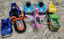 Paw Patrol Lot With 8 Vehicles Police Dino Rescue Jet Recycle Truck Hovercraft