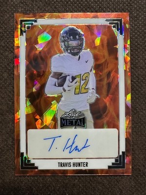 2024 Leaf Metal Travis Hunter orange /4 auto 