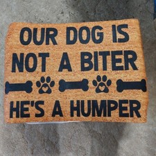 Dogs Funny Welcome Doormat 16" x 24" Front or Back Door Mat Kitchen Floor Mat