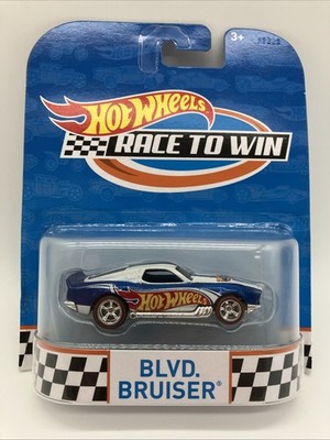 Hot Wheels Race To Win Blvd Bruiser Blue Racing Team Real Riders Redline 2016
