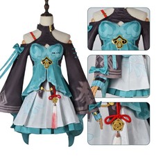 New Anime Honkai  star Rail Qingque Cosplay Women Costumes Hallowen Party Uniform