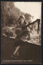 Cartolina Un Saluto dal Grotto Helvetia, Lago di Lugano 