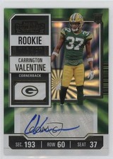 2023 Contenders Rookie Opening Kickoff Ticket Carrington Valentine Auto 15ej
