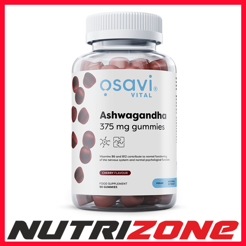 Osavi Ashwagandha 375mg Gummies, Cherry - 90 gummies