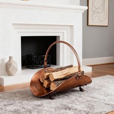 Portalegna per camino, porta legna in ferro per esterni, impilabile