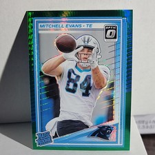 Mitchell Evans 2025 Donruss Optic Rated Rookie #254 Green Holo