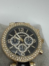 Ladies Bebe BEB5107 Two Tone Quartz Gemmed Watch New Battery