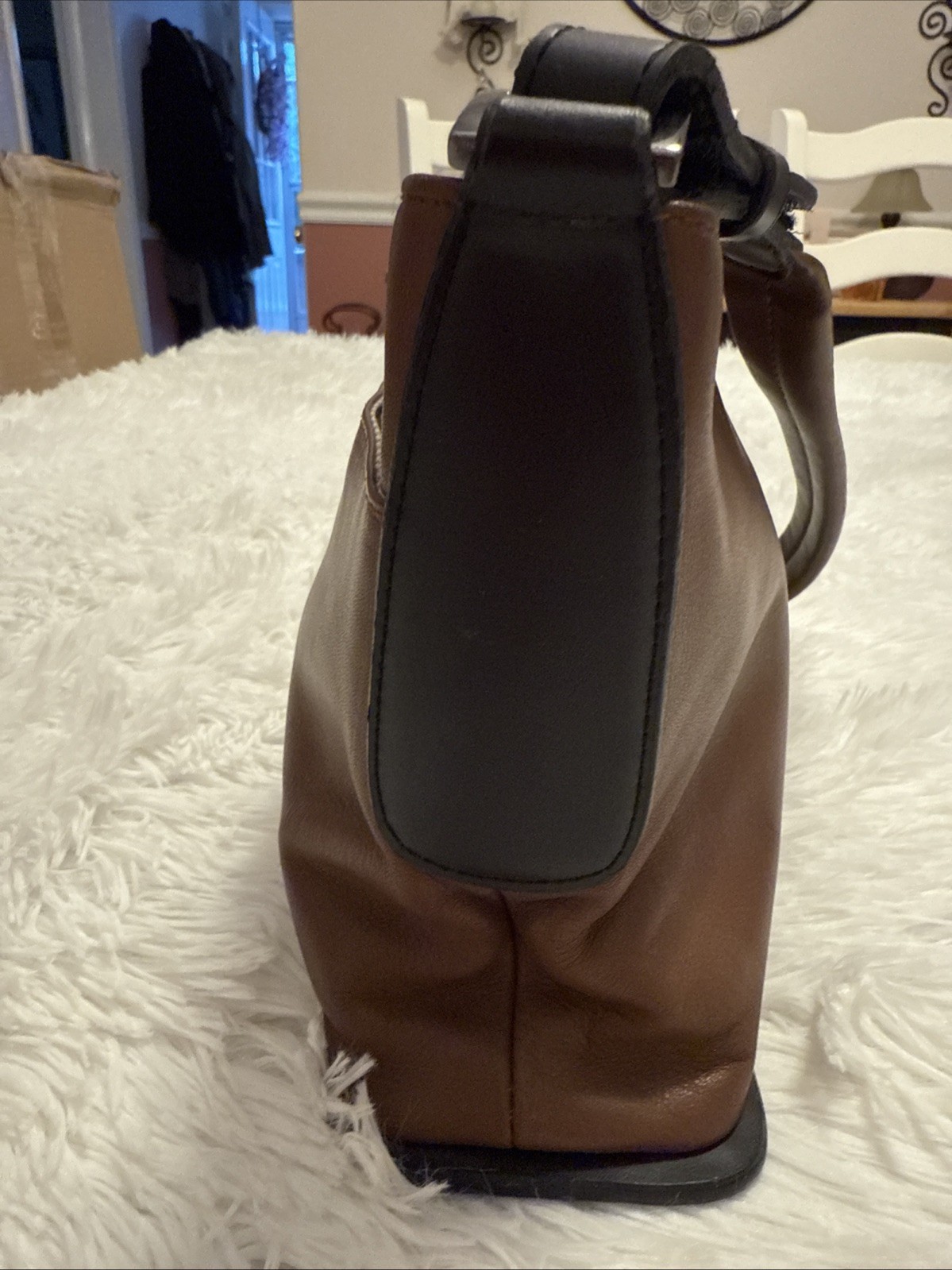 Vintage Cee Klein Faux Leather Shoulder Bag Purse Handbag