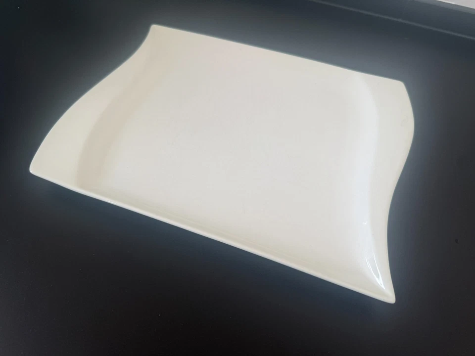 °° vanWell - Harmony - großer Speiseteller Porzellan B 29cm L 24cm Weiß °° - Bild 2 von 4