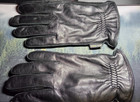Nordstrom Men's Black Leather Gloves Size L; Gore-Tex — photo 2