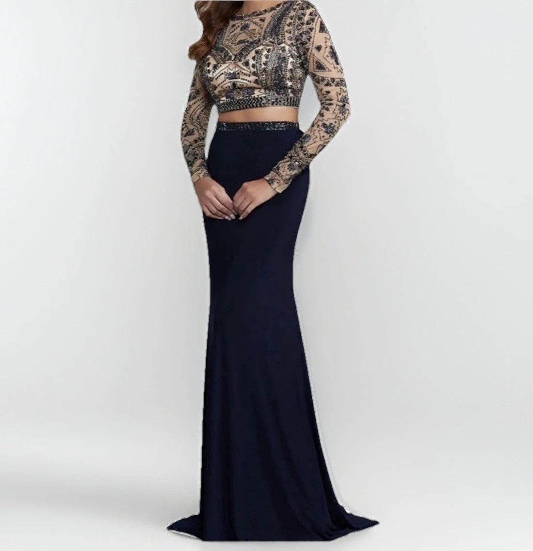 knee length dresses for ladies Sherri Hill 55215 - Long Ballgown