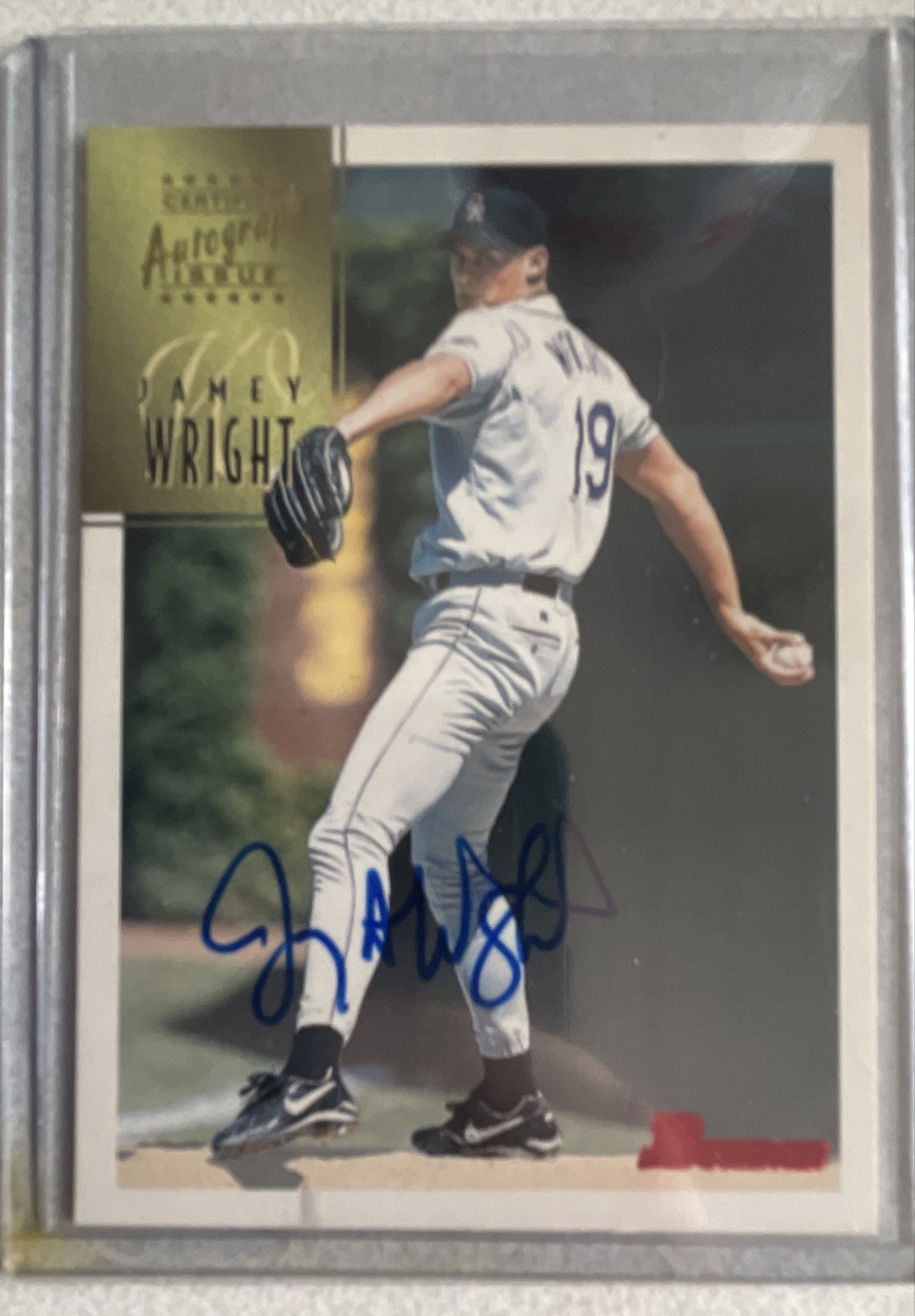 1997 Bowman - Autograph Jamey Wright #CA87 Blue Ink (AU)
