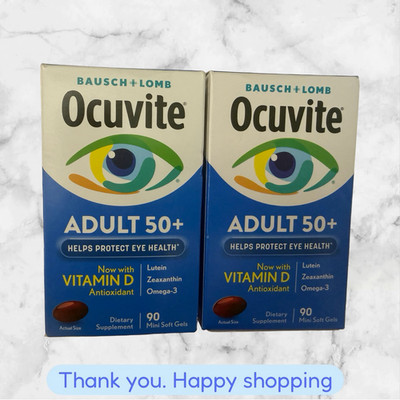 Bausch + Lomb Ocuvite Adult 50+ Eye Vitamin & Mineral 180 Softgels NEW SHIP