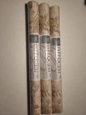 3x Rolls Walquest Solid Vinyl Wall Coverings  NEW Sealed 55.4 Sq .ft A Roll USA