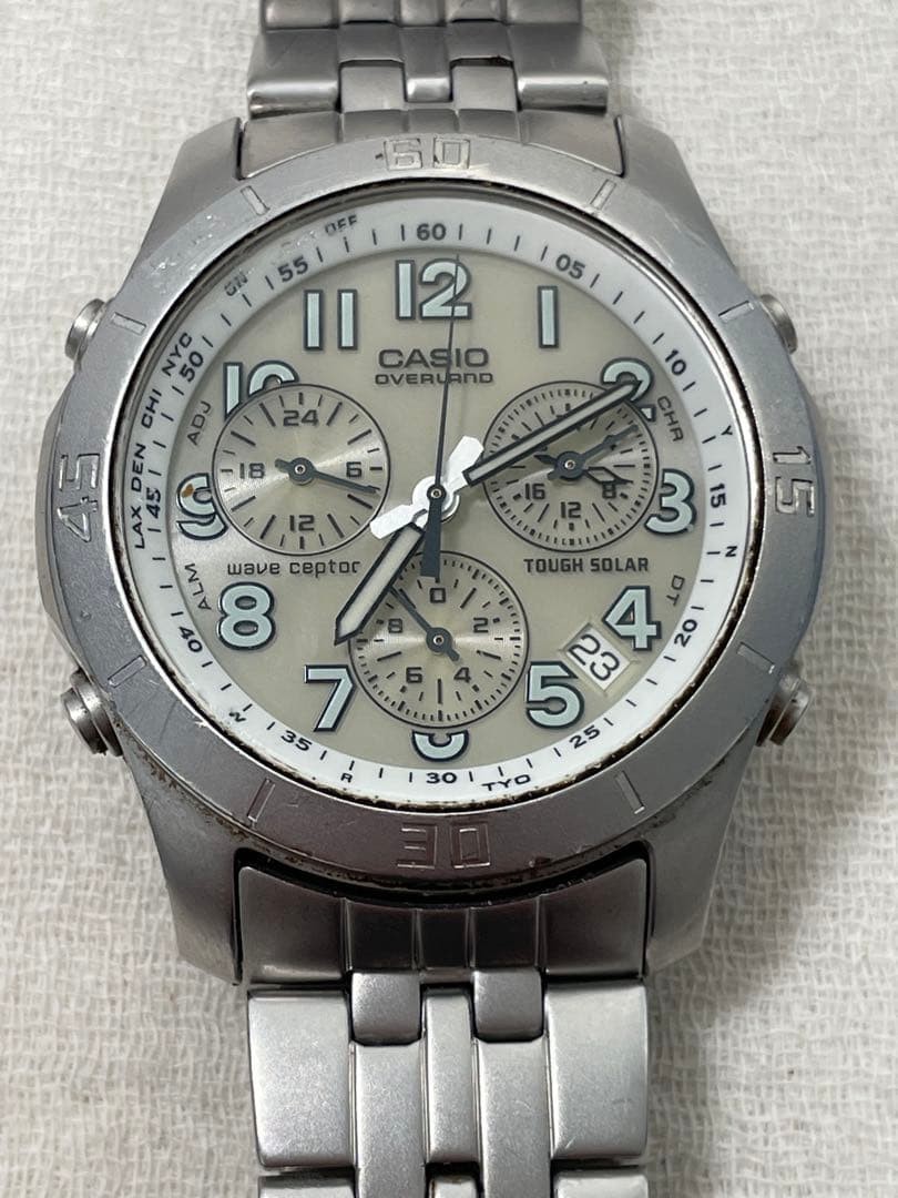 ガオウルフ CASIO OVERLAND OVW-600 FIELD WATCH WAVE CEPTOR TOUGH SOLAR 4349
