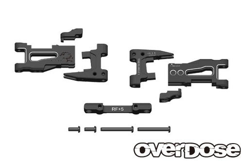 OVERDOSE OD1939 Adjustable Aluminium Rear Suspension Arm Black 